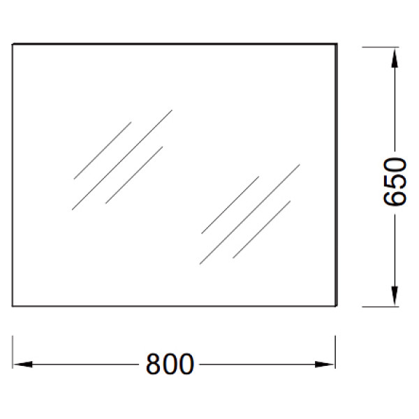 Зеркало Jacob Delafon Ola 800x30x650 (EB1098-RU)