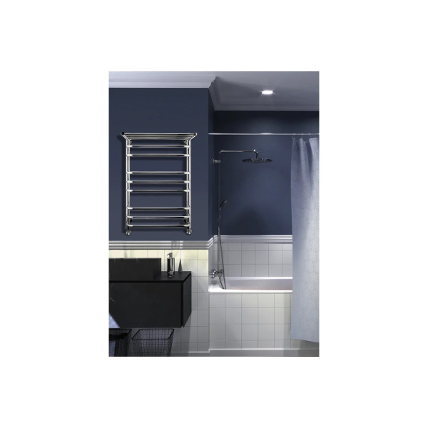 Полотенцесушитель водяной Indigo Brace 550x810 полированный с полочкой к-1 (LBCW80-50P) Полотенцесушитель водяной Indigo Brace 550x810 полированный с полочкой к-1 (LBCW80-50P)
