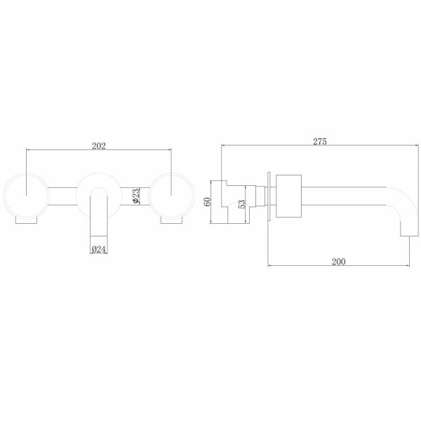 Смеситель для раковины Abber Wasser Kreis хром (AF81122)
