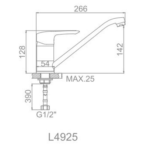 Смеситель для кухни Ledeme (L4925) Смеситель для кухни Ledeme (L4925)