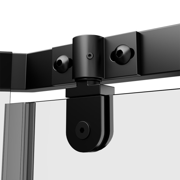 Душевой уголок AM.PM Sunny 88x88x195 стекло прозрачное, профиль черный матовый (W87G-405-9090-BT)