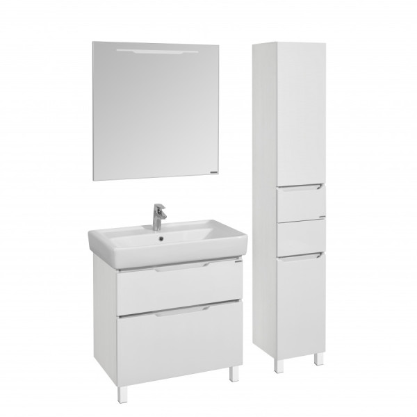 Тумба напольная Aquaton Дакота 745x455x640 белый, выбеленное дерево (1.A202.9.01D.AAY.0)