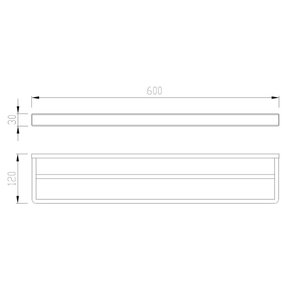 Полотенцедержатель двойной Abber Westen сатин (AA1756SP)