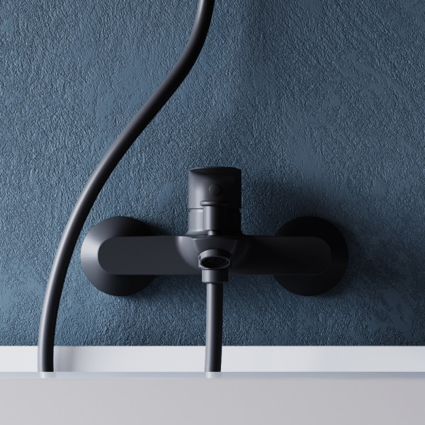 Смеситель для ванны и душа Dorff Prime New черный (D4011022) Смеситель для ванны и душа Dorff Prime New черный (D4011022)