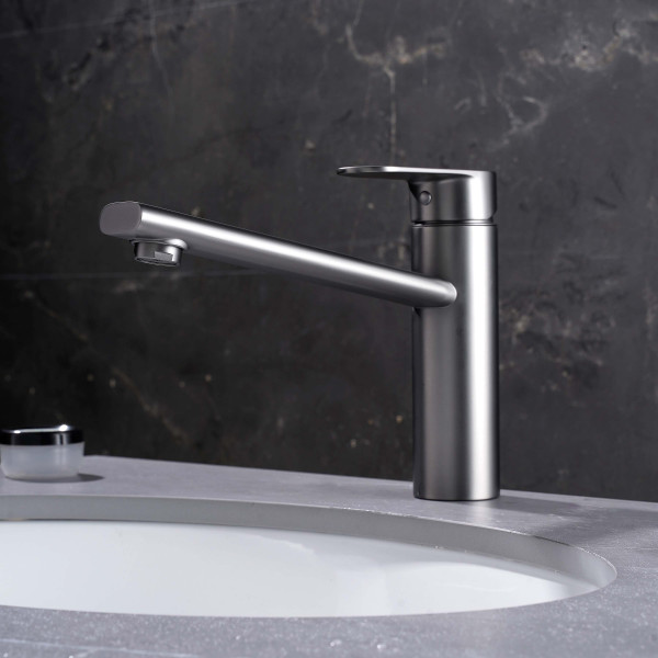 Смеситель для кухни Aquatek Ника оружейная сталь (AQ1880BGM)