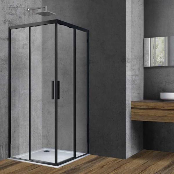 Душевой уголок Vincea Soft VSS-3SO 900x900x1950 стекло прозрачное, профиль черный (VSS-3SO900CLB) Душевой уголок Vincea Soft VSS-3SO 900x900x1950 стекло прозрачное, профиль черный (VSS-3SO900CLB)