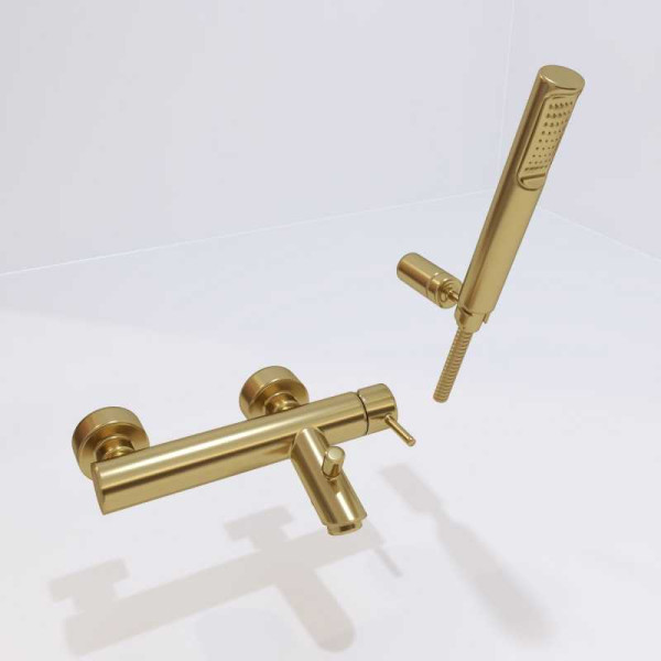 Смеситель для ванны и душа Paffoni Light золотой (LIG023HGSP) Смеситель для ванны и душа Paffoni Light золотой (LIG023HGSP)