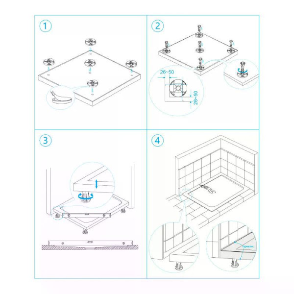 Душевой поддон RGW ST-0109W 100x90 белый (16152910-01)