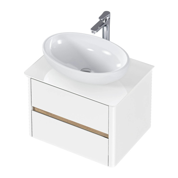 Тумба подвесная 1Marka Monro 600x450x420 белый (Ц0000036663)