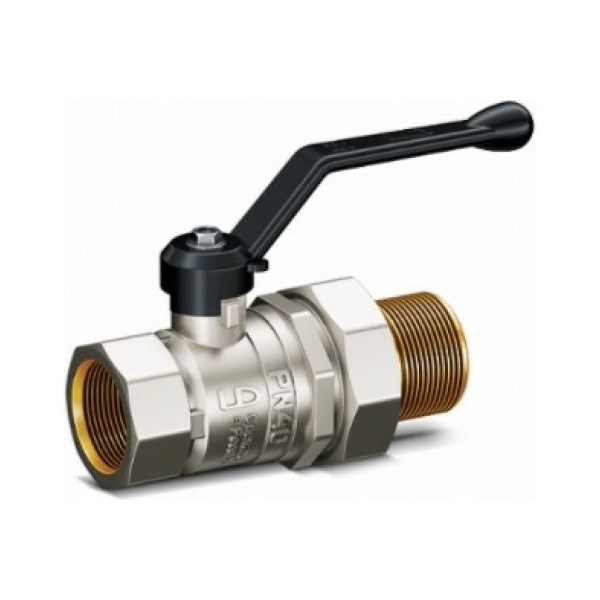 Кран 1/2" шаровый со сгоном LD Pride (чёрная ручка) (LD 47.307.15) Кран 1/2" шаровый со сгоном LD Pride (чёрная ручка) (LD 47.307.15)