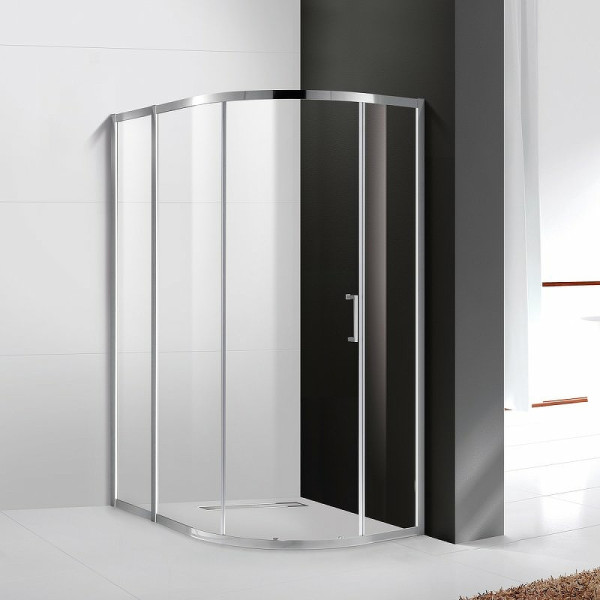 Душевой уголок Cezares Molveno 120x90x195 стекло прозрачное, профиль хром (MOLVENO-RH-1-120/90-C-Cr-IV)