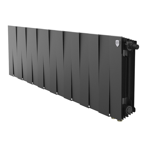 Радиатор биметаллический Royal Thermo PianoForte 300 Чёрный VR80 (16 секций) (RTPBVR803030016)