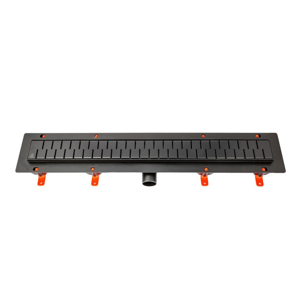 Лоток душевой 950 мм. MCH Chudej Medium Black Edition (решетка нерж. сталь черная, боковой слив D 50) CH950/50MC Лоток душевой 950 мм. MCH Chudej Medium Black Edition (решетка нерж. сталь черная, боковой слив D 50) CH950/50MC