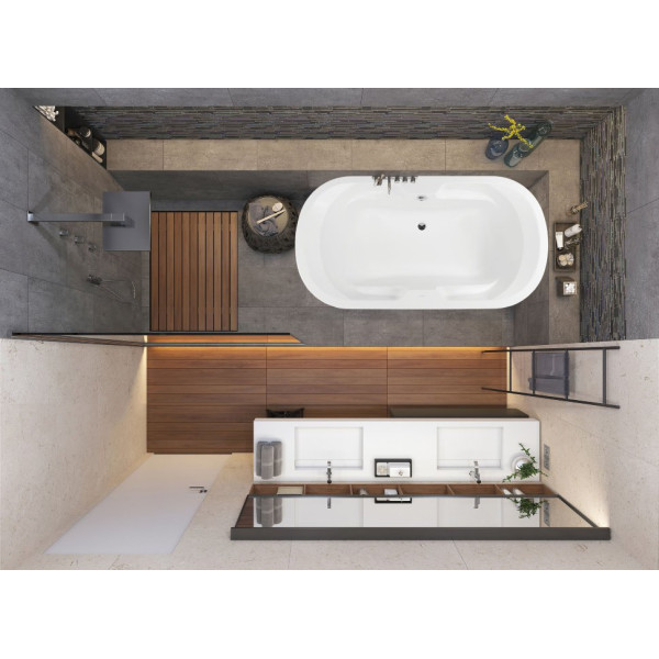 Ванна акриловая VagnerPlast Gaia 190 190х100х46 (VPBA191GAI7X-04)