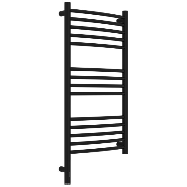 Полотенцесушитель электрический Сунержа Богема 3.1 выгнутая 800x400 провод слева матовый чёрный (31-6002-8040)