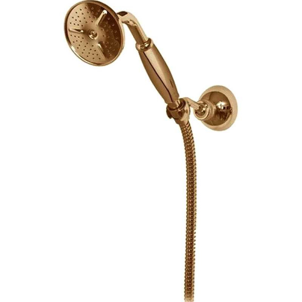 Душевой гарнитур Cezares с шлангом 150 см, держателем, исполнение бронза, ручка бронза (CZR-KD-02-M) Душевой гарнитур Cezares с шлангом 150 см, держателем, исполнение бронза, ручка бронза (CZR-KD-02-M)