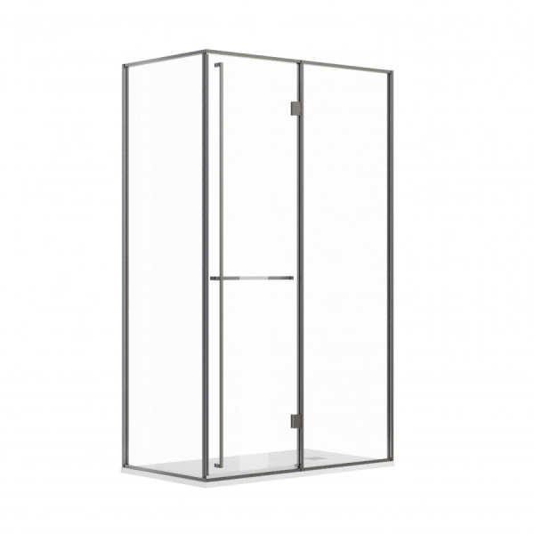 Душевая дверь Roca Apex 120x80x200  R стекло прозрачное, профиль оружейная сталь (Z.RU93.0.789.7)