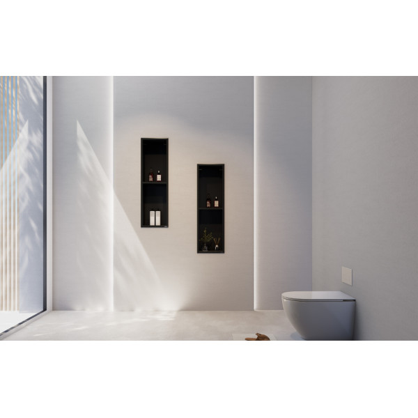 Ниша настенная скрытая Abber Nischen 22x12x72 черная матовая (AN3002MB)