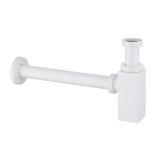 Сифон для раковины Abber 70x233 белый матовый (AF0031W)