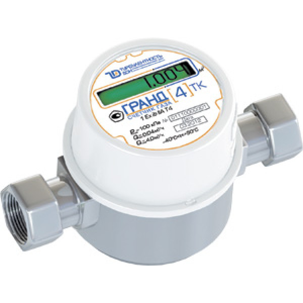 Счётчик газа Гранд 4 м3/час, 1 1/4" (белый) Счётчик газа Гранд 4 м3/час, 1 1/4" (белый)