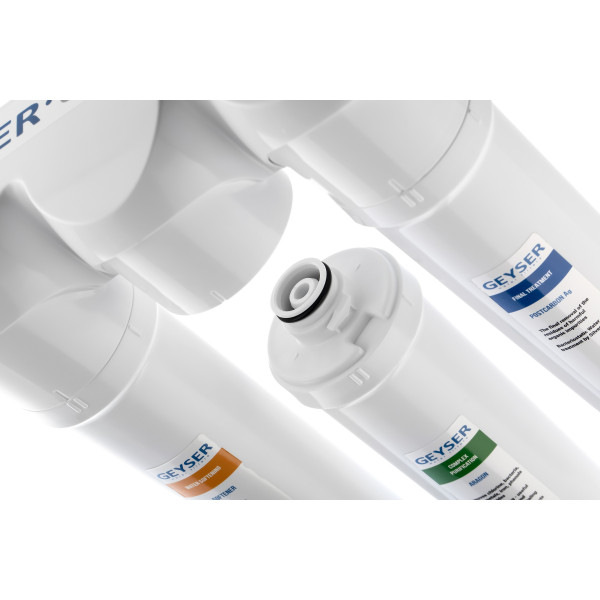 Фильтр под мойку Гейзер Смарт (без крана, для жесткой воды, с быстросъемными модулями) (16028) Фильтр под мойку Гейзер Смарт (без крана, для жесткой воды, с быстросъемными модулями) (16028)