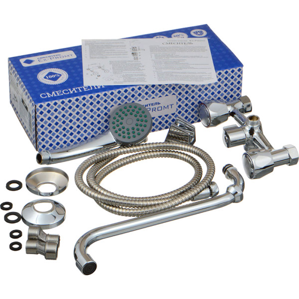 Смеситель для ванны и душа Ex-promt Globo хром (Ex211.1-03)