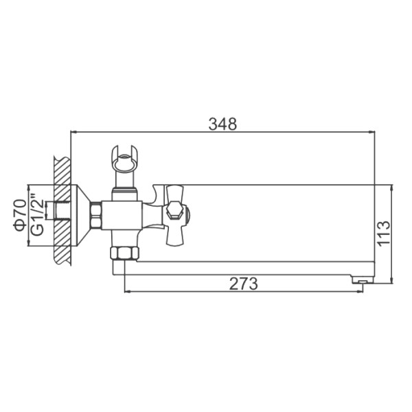 Смеситель для ванны и душа Ledeme с душевым гарнитуром (L2590) Смеситель для ванны и душа Ledeme с душевым гарнитуром (L2590)