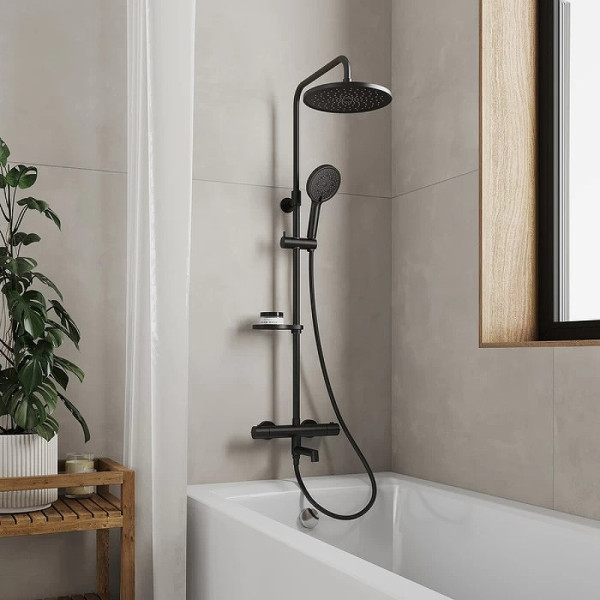 Душевая система Milardo Ideal Spa черная (ILSBLTHM06)