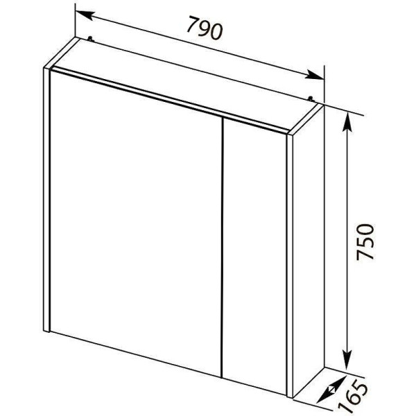 Зеркало-шкаф Aquanet Палермо 79x75 белый (00254538) Зеркало-шкаф Aquanet Палермо 79x75 белый (00254538)