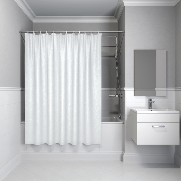 Шторка для ванн текстильная Iddis Base 240x200 белая (BD05P24i11)