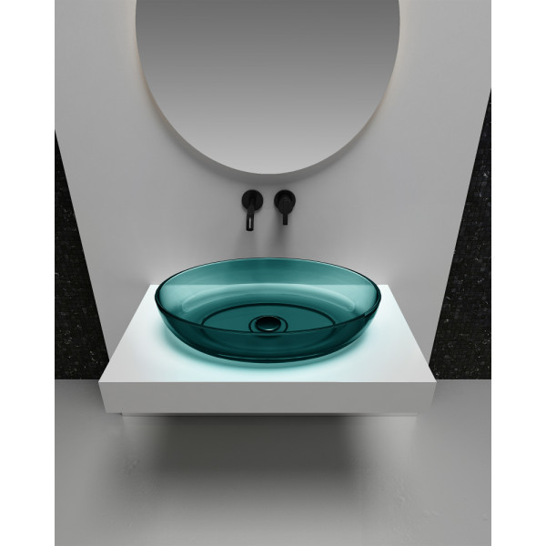 Раковина накладная Abber Kristall 600x400 бирюзовый (AT2801Aquamarin) Раковина накладная Abber Kristall 600x400 бирюзовый (AT2801Aquamarin)