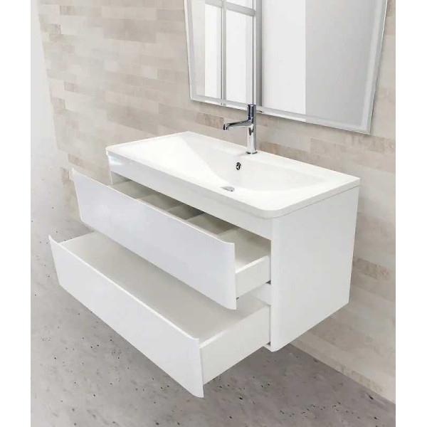 Раковина встраиваемая BelBagno 80 белая (BB800/455-LV-MR-ALR)