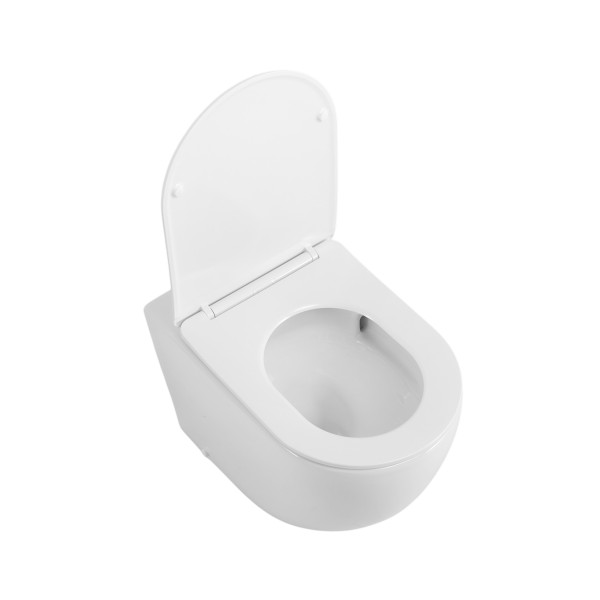 Унитаз приставной BelBagno Сфера-Р безободковый с сиденьем soft close белый (BB2141CB-TOR/SC) Унитаз приставной BelBagno Сфера-Р безободковый с сиденьем soft close белый (BB2141CB-TOR/SC)