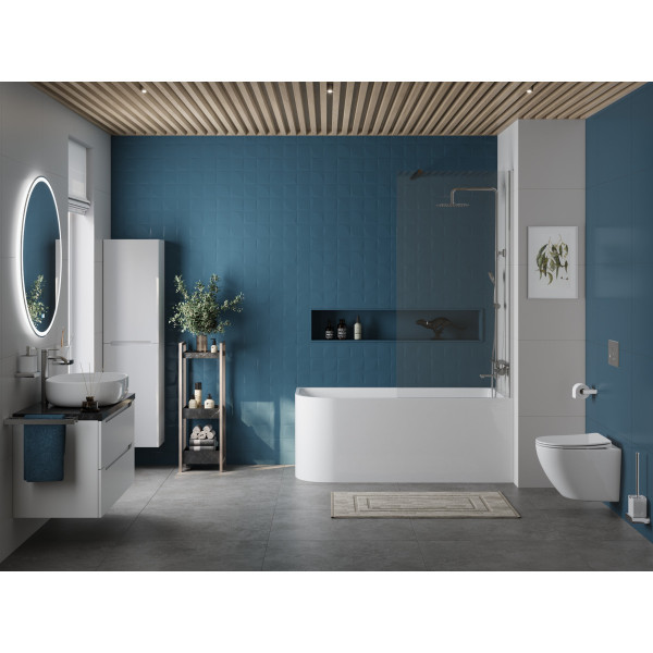 Ванна акриловая BelBagno 170x73 правосторонняя белая (BB712-1700-730-R)