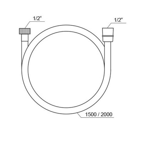 Душевой шланг Ravak SatinFlex 913.02 200 см хром (X07P337)