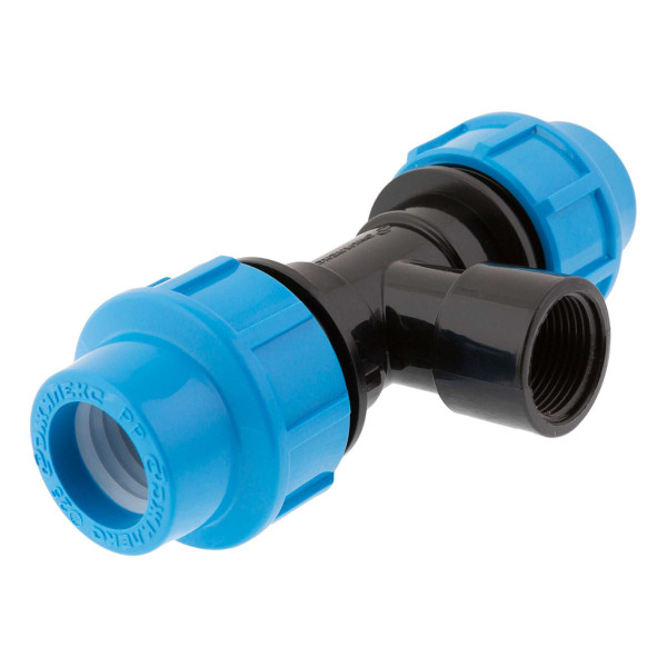 Тройник 25*3/4"В*25 Джилекс (для п/э трубы, PP) (9425)