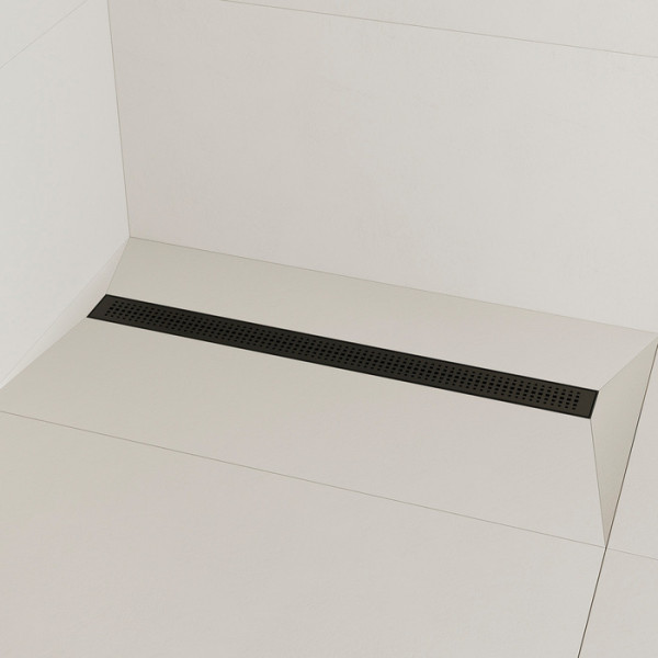 Лоток душевой 800 мм сифон 360 комбинированный затвор перфорированная решетка черный Iddis (975B8BL20DZ)