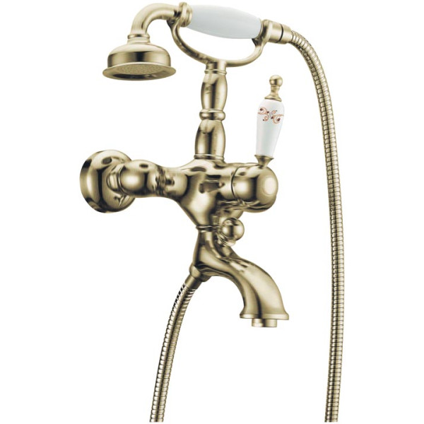 Смеситель для ванны и душа Boheme Provanse Ripresa с душевым гарнитуром бронзовый (363) Смеситель для ванны и душа Boheme Provanse Ripresa с душевым гарнитуром бронзовый (363)