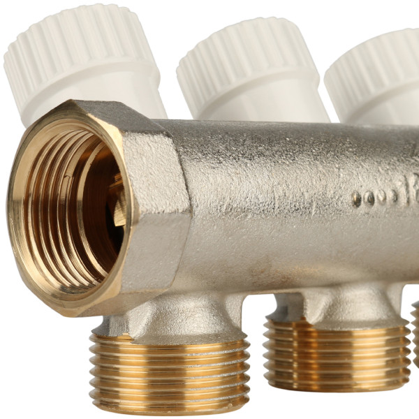 Коллектор 4 отвода регулируемый 1"x1/2"(16) Stout (никель) (SMB-6851-011204) Коллектор 4 отвода регулируемый 1"x1/2"(16) Stout (никель) (SMB-6851-011204)