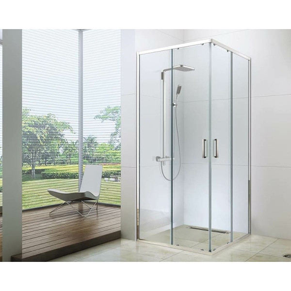 Душевой уголок Berges Solo S 100х100 стекло прозрачное, профиль хром сильвер (61121) Душевой уголок Berges Solo S 100х100 стекло прозрачное, профиль хром сильвер (61121)