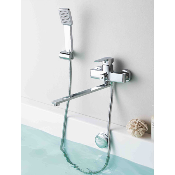 Смеситель для ванны и душа Ledeme с душевым гарнитуром (L2258)