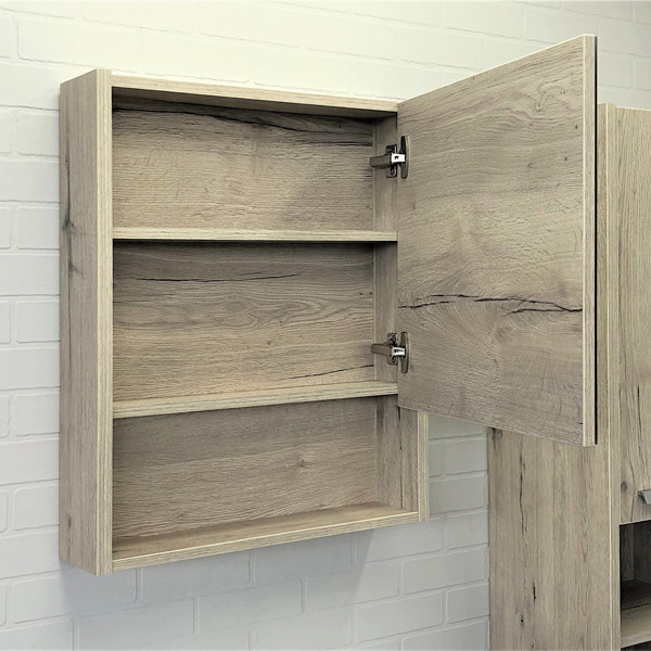 Пенал подвесной Comforty Клеон 595x700x140 дуб дымчатый матовый (00-00001294)