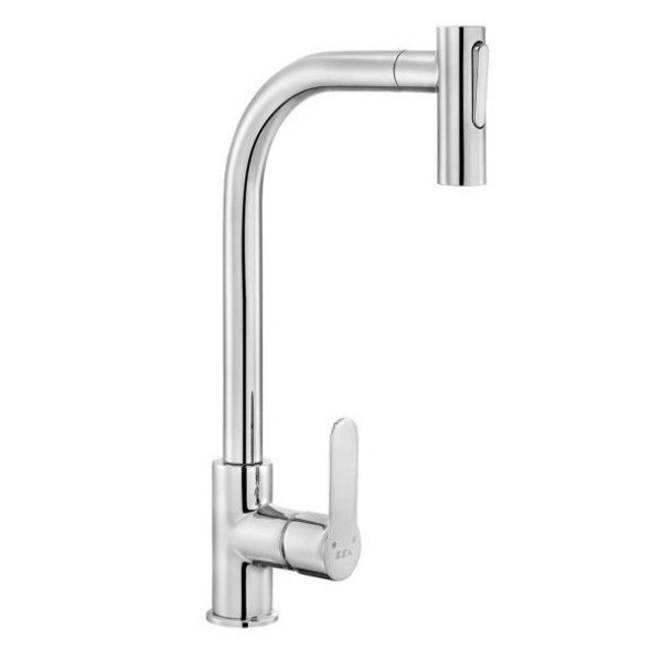 Смеситель для кухни E.C.A. Nita с выдвижным изливом хром (102118127EX)