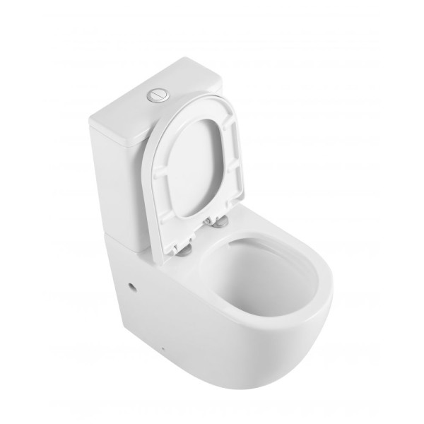 Унитаз-компакт Triton Corso 365*685*835 (белый, с сиденьем микролифт)