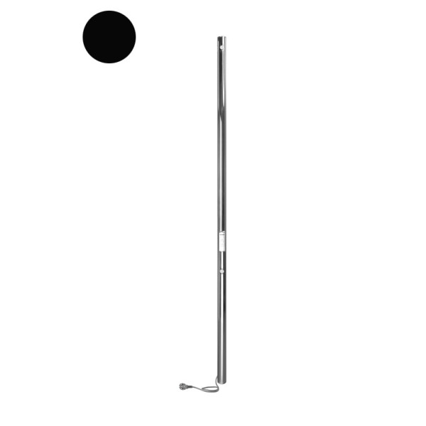 Полотенцесушитель электрический Indigo Style 1200x30 скрытый монтаж, универсальное подключение, черный муар (LSE120-3BRRt)