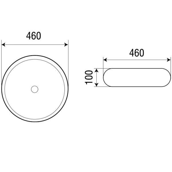 Раковина накладная Azario Lille 46x10x46 белая (AZ-3062) Раковина накладная Azario Lille 46x10x46 белая (AZ-3062)