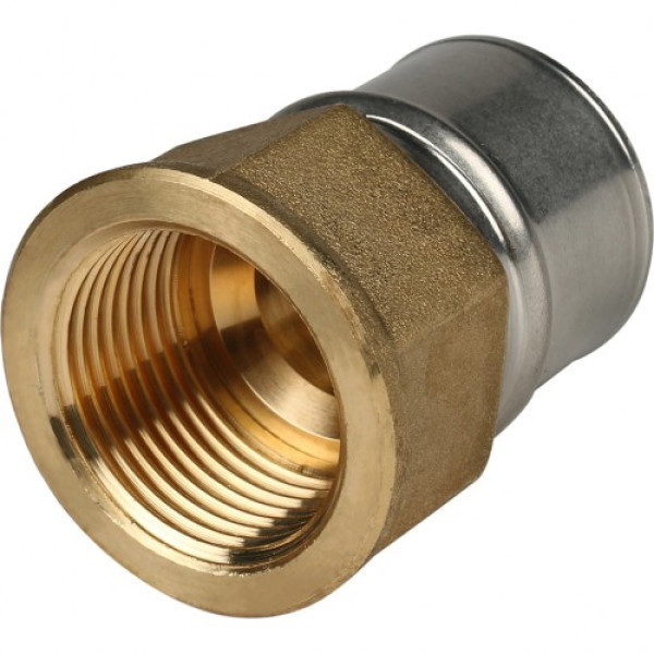 Соединение прямое 32*1"В Stout (пресс, латунь) SFP-0002-000132 Соединение прямое 32*1"В Stout (пресс, латунь) SFP-0002-000132