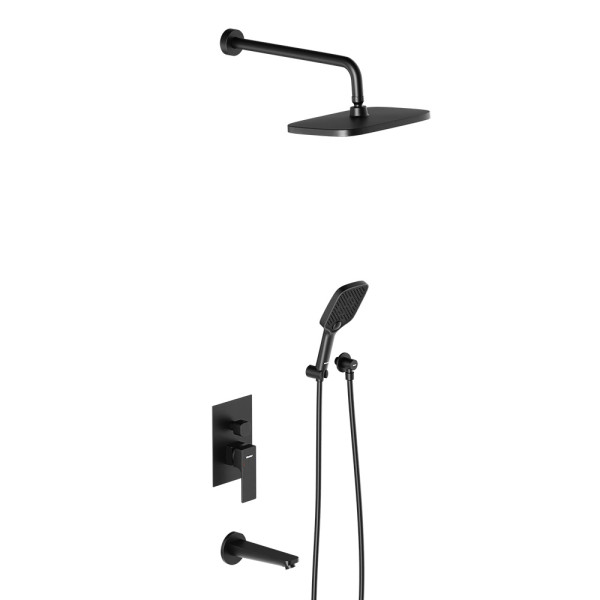 Душевая система Damixa Gala с душевым набором чёрный (953510300)