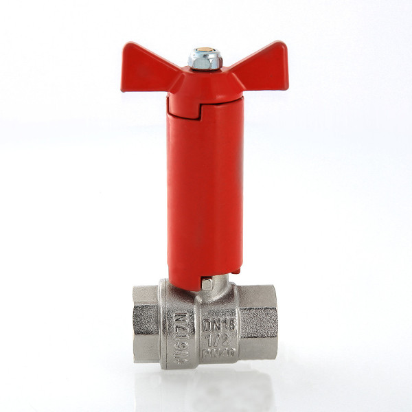 Кран 1/2" ВВ шаровый с удлиненным штоком Valtec (красная бабочка) VT.250.N.04 Кран 1/2" ВВ шаровый с удлиненным штоком Valtec (красная бабочка) VT.250.N.04