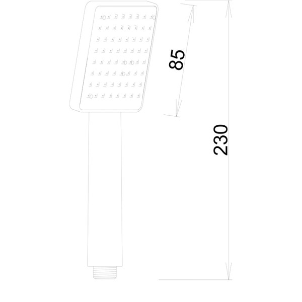Душевая лейка Melodia Luxe 1 функция 85x85 хром (MKP26108BL) Душевая лейка Melodia Luxe 1 функция 85x85 хром (MKP26108BL)